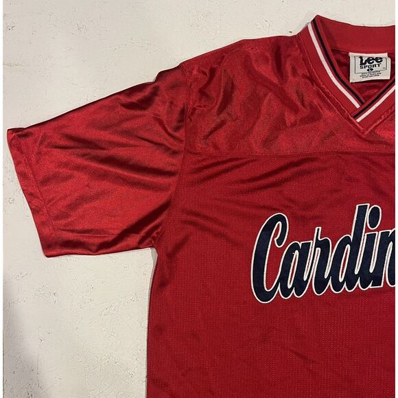 Vintage St Louis Cardinals Jersey Mens Large Red Blue Lee Sport MLB Adult - Picture 4 of 9